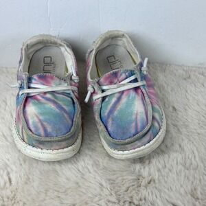 Hey Dude Wendy Toddler Slip On Shoes K9 Rose Candy Tie Dye
